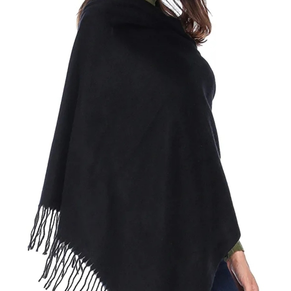 Super Cute Large Pashmina | BLACK ‼️NEW‼️ - Picture 2 of 11